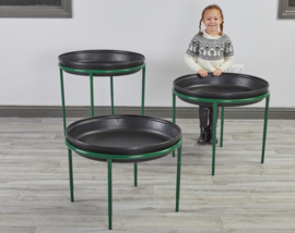 Ronde Tuff Tray met Verstelbaar Onderstel
