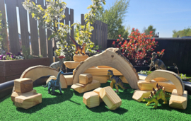 Houten Rotsblokken