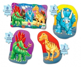 4-in-1 Puzzel Dino's