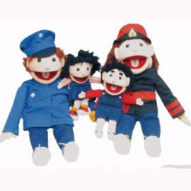 Grote Handpoppen met Verkleedkleding