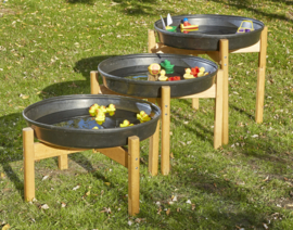 3 x Tuff Tray met Houten Onderstel