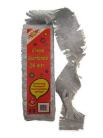 Crêpe slinger zilver