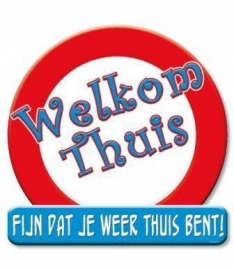 Huldeschild Welkom Thuis