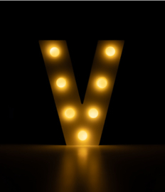 light letter V