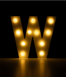 light letter W