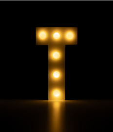 light letters T