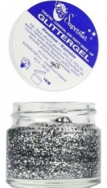 Glittergel zilver