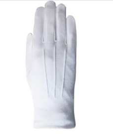 Kerstman handschoenen wit