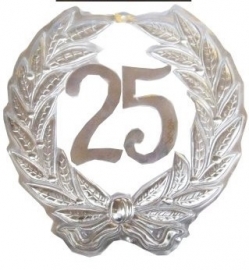 Huldekrans 25 Zilver