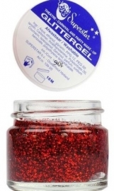 Glittergel rood