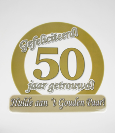 Huldebord 50 jaar getrouwd