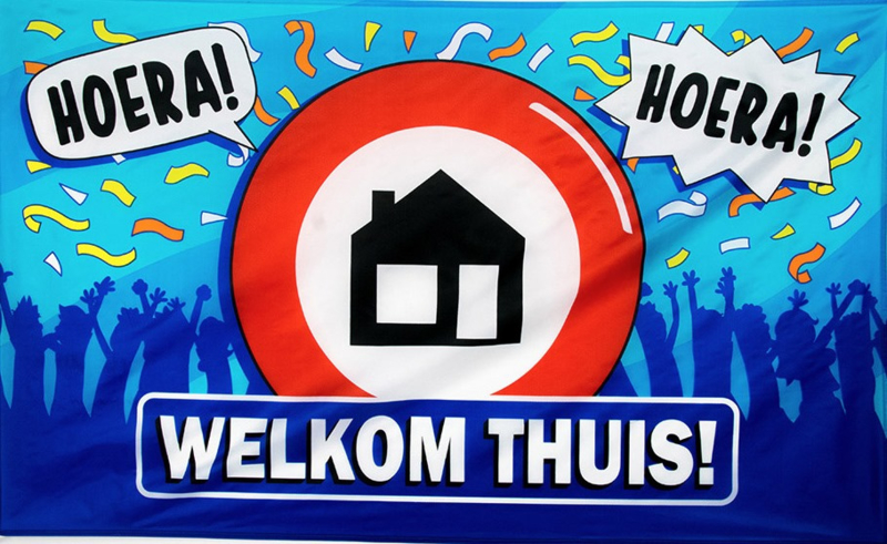 Betere Welkom Thuis | Vlaggen en Windvangers | Fedoki Feestwinkel XD-06