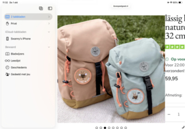 Lässig Mini Outdoor Backpack, Nature, Hazelnut