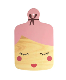 Rice Melamine snijplank Lady, rose, 33,5x22 cm