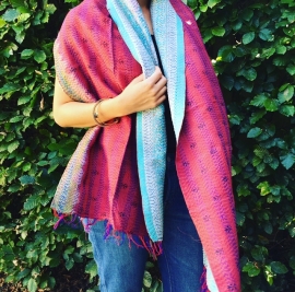 Sjaal kantha silk Lilly