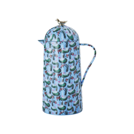 Rice Thermo w. Silver Bird, swan print