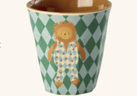 Rice kinderbekers Music Band, blauw, 6 delig, melamine