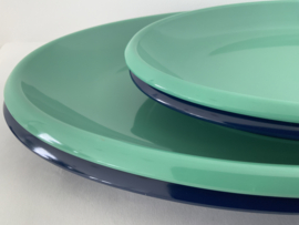 Rice Melamine ovale schaal donkerblauw Large