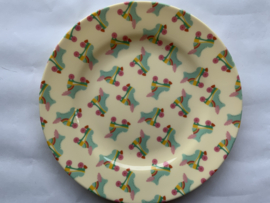Rice ronde melamine bordjes met Rollerskatesprint, per 2