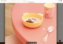 Rice kinderbestekset, Hond en Eenhoorn, RVS.