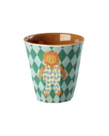 Rice kinderbekers Music Band, blauw, 6 delig, melamine