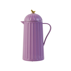 Rice, Thermo w. Gold Bird on Lid, Lavendel
