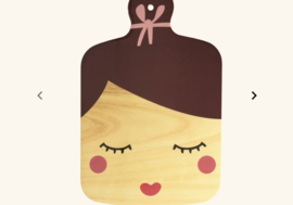 Rice Melamine serveerblad Lady, brown, 33,5 x 22 cm