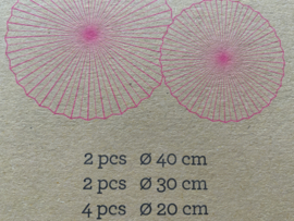 Rice papieren feestrozetten