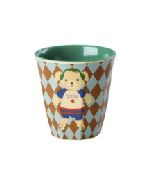 Rice kinderbekers Music Band, blauw, 6 delig, melamine