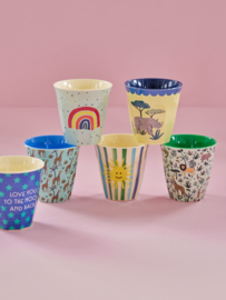 Rice bekerset Funky prints blue, medium