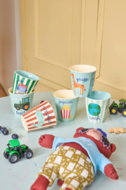 Rice, small cups colourful abc, 6 stuks