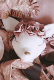 Dierenkop hert Old Pink powder flowers, Love Me Decoration