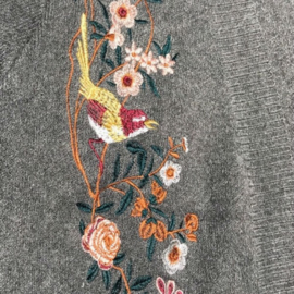 Vest embroidery - Zwart