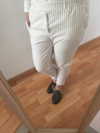Pantalon krijtstreep - Wit