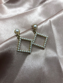 Earrings - Pearl Square