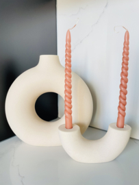 Swirl kaars - Brique