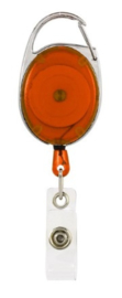 Badge jojo clip oranje transparant