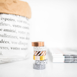 Masking tape • Koperfolie gestreept