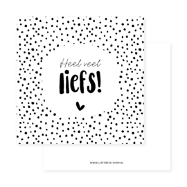 Minikaartje 85x85 • Heel veel liefs!