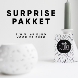 Surprisepakket t.w.v. 65 euro!