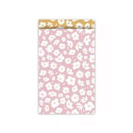 Zakjes flowers roze • 12x19 (5 stuks)