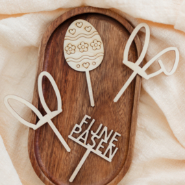 Cupcaketoppers • Pasen • Set van 4 toppers