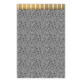 Cadeauzakjes • Dots & lines zwart, wit & goud • 17 x 25 cm • 5 stuks