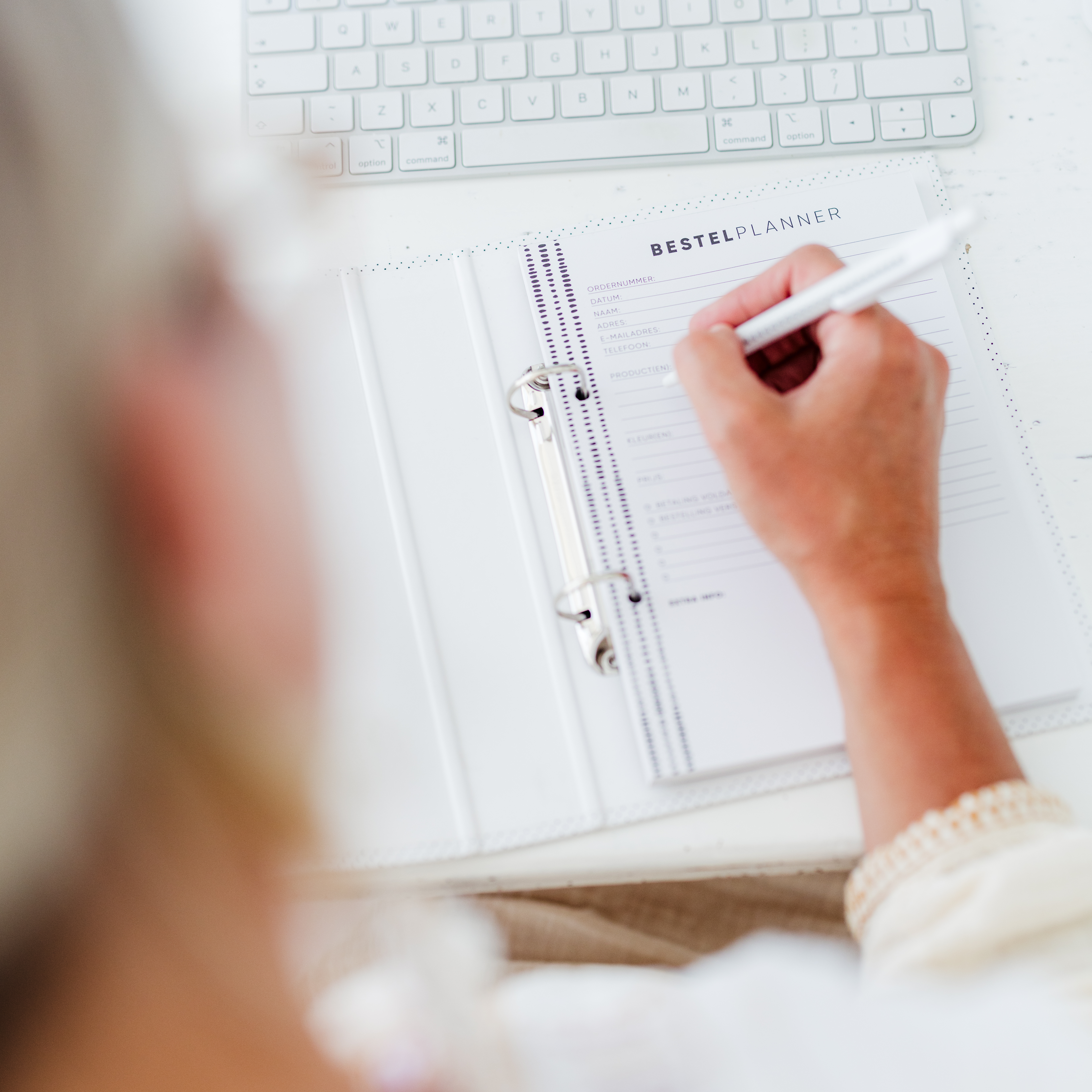 Planblok • Bestel planner (50 vel, z/w)