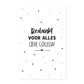 Wijnetiket • Bedankt voor alles lieve collega! // 104 x 159mm