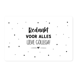 Wijnetiket • Bedankt voor alles lieve collega! // 159 x 104mm