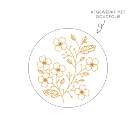 Sticker bloem • ø40mm (10 stuks)