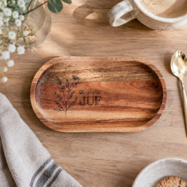 Gepersonaliseerd koffie/thee plankje • Tekst, tekening of (eigen) ontwerp