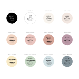 40mm rond gepersonaliseerde sticker • Lovely things inside + (bedrijfs)naam