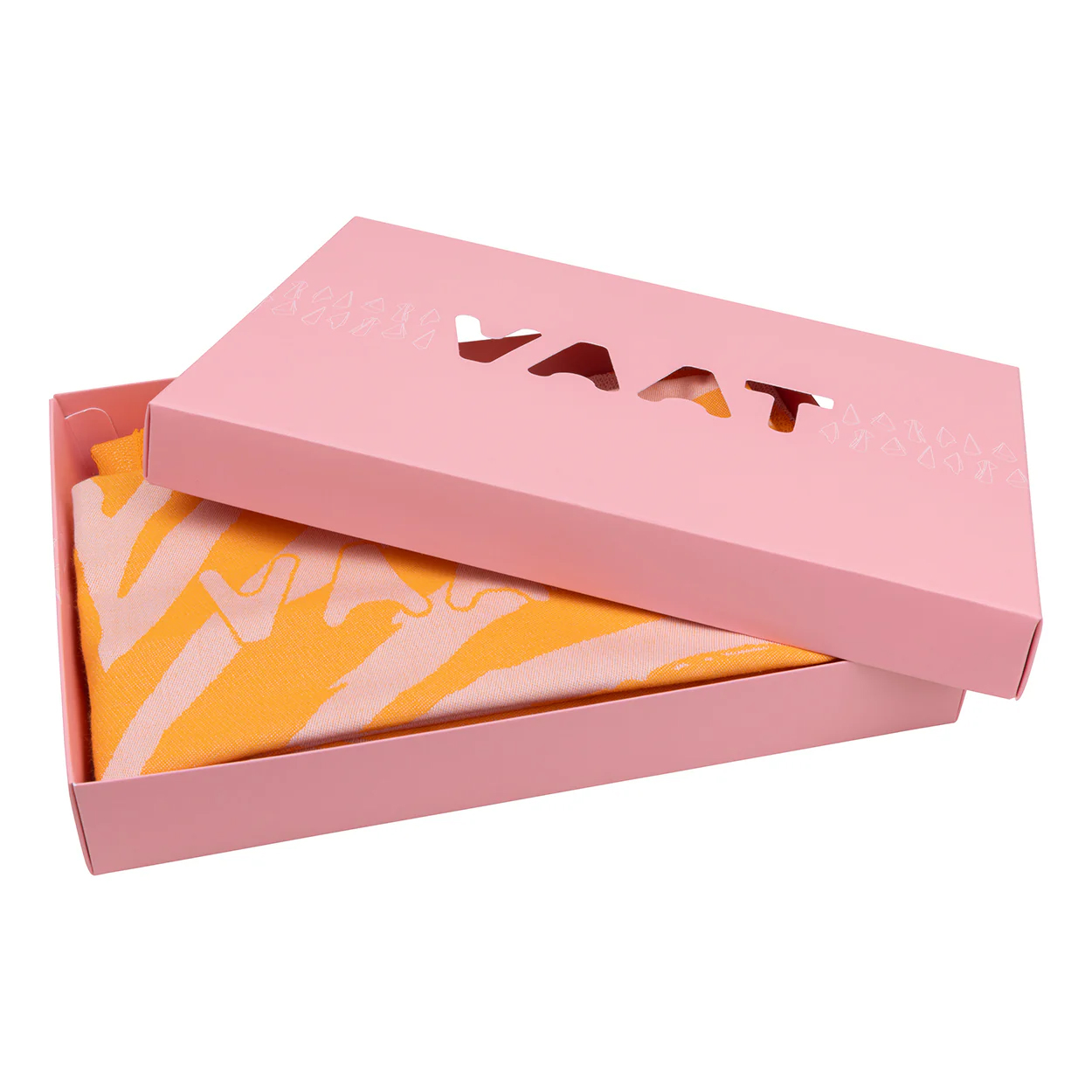 VAAT Amsterdam • Gift set | roze-oranje theedoek & handdoek 'zebra'